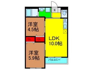 persimmon香里園の物件間取画像